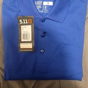 5.11 Tactical Shirts: Blue Cotton Polo Uniform Shirt 42056 692